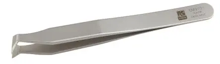 Produktfoto 1 von RS PRO Kohlenstoffstahl Pinzette, 115mm, Spitze Geknickt 1-teilig
