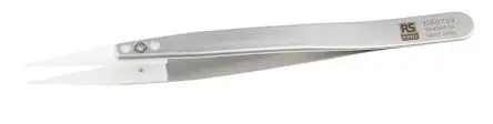 Produktfoto 1 von RS PRO Edelstahl Pinzette, 130mm, Spitze Spitz Antimagnetisch 1-teilig ESD-Sicherheit
