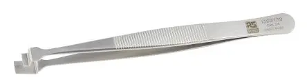 Produktfoto 1 von RS PRO Edelstahl Pinzette, 120mm, Spitze Wafer Antimagnetisch 1-teilig