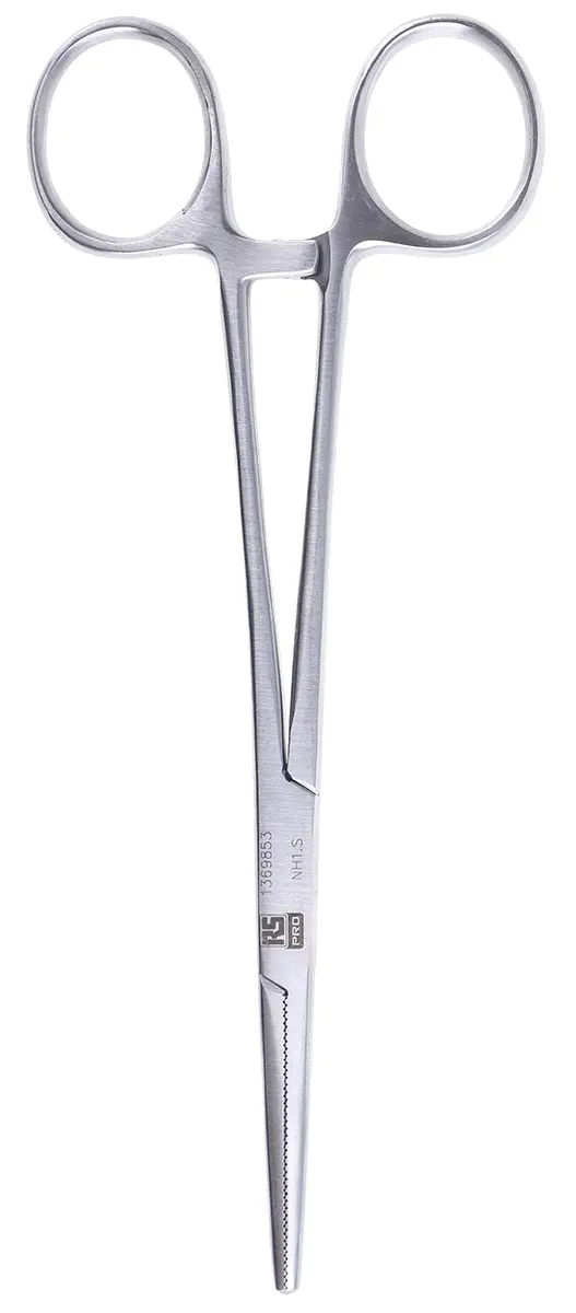 Produktfoto 1 von RS PRO Schere Edelstahl 162 mm Klemme Edelstahl-Griff