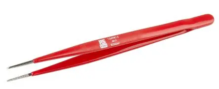 Produktfoto 1 von RS PRO Kohlenstoffstahl Pinzette, 155mm, Spitze Geriffelt 1-teilig