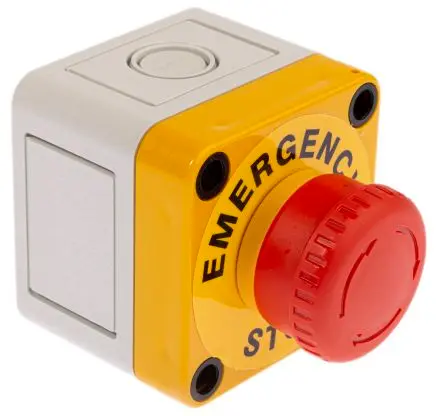 APEM A02ES-I Not-Aus-Drucktaster, Frontplattenmontage, Ø 22 mm, 2 Öffner, Rot IP65, Drehfreigabe