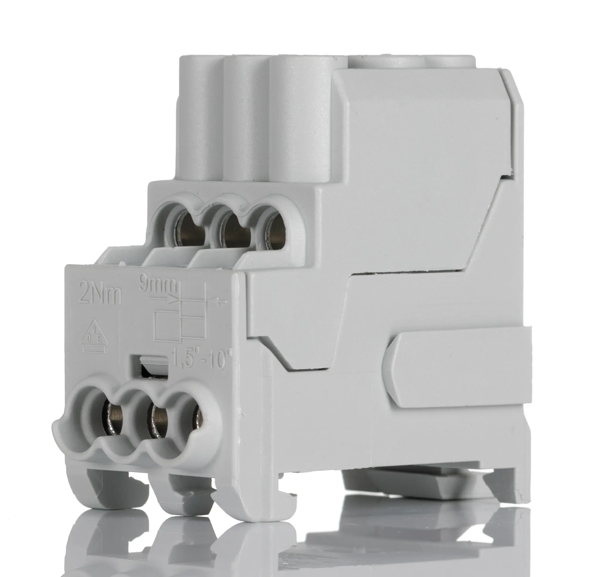 Produktfoto 1 von Weidmüller Verteilerblock 6-polig / 690 V ac/dc 100A, Wemid Grau