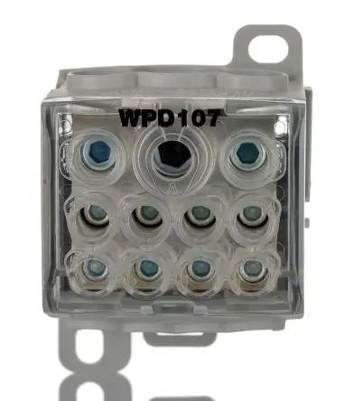 Produktfoto 1 von Weidmüller WPD Verteilerblock 1 Grau, 1kV ac/dc Schraubbefestigung IECEx/ATEX