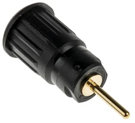 Produktfoto 1 von Staubli 4 mm Buchse Schwarz Buchse für Laborstecker, Kontakt Gold, 1000V 24A Presssitz