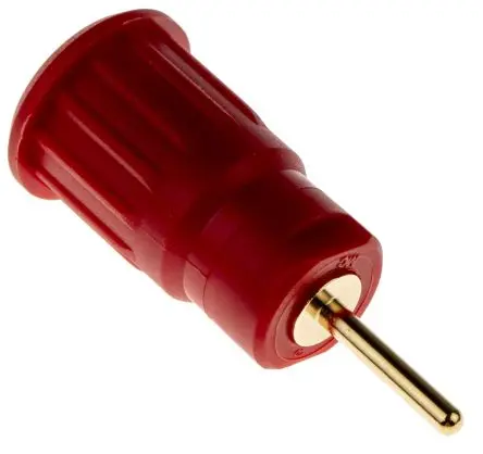 Produktfoto 1 von Staubli 4 mm Buchse Rot Buchse für Laborstecker, Kontakt Gold, 1000V 24A Presssitz
