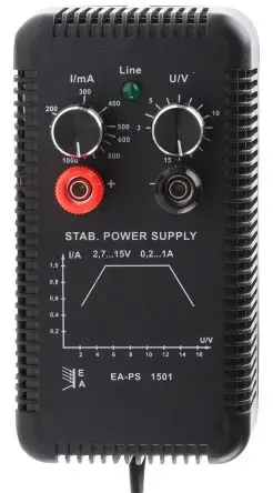 EA Elektro-Automatik Analog 5 Analog 15V IEC 320 Labornetzgerät 1 A 15 W