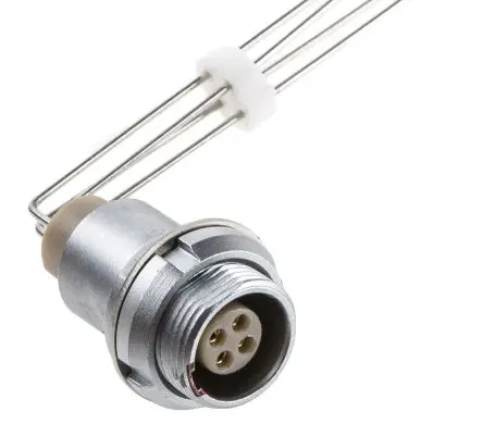 LEMO 0B 0 12 mm Rundsteckverbinder Buchse 4-polig Buchse 4A Frontplattenmontage IP50