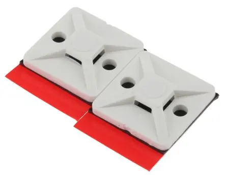 Produktfoto 1 von HellermannTyton SolidTack MB3APT-I Befestigungssockel, Nylon 6.6 Weiß 19 mm x 4.4 mm Kabelbinder x 19mm für 3.1 mm