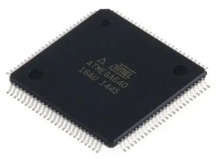 Produktfoto 1 von Microchip Mikrocontroller ATMEGA640 AVR 8 bit Oberfläche 64kB Flash TQFP 100-Pin 16 MHz 8 kB RAM
