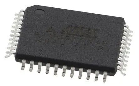 Produktfoto 1 von Microchip Mikrocontroller ATMEGA644P AVR 8 bit Oberfläche 64kB Flash TQFP 44-Pin 20 MHz 4 kB RAM
