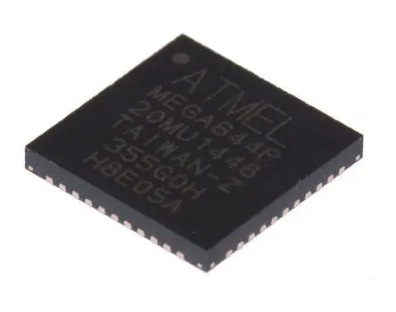 Produktfoto 1 von Microchip Mikrocontroller ATMEGA644P AVR 8 bit Oberfläche 64kB Flash VQFN 44-Pin 20 MHz 4 kB RAM