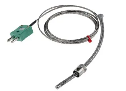RS PRO RS225/1016 Edelstahl Bajonett-Thermoelement verstellbar Typ K, Ø 6 mm x 200 mm 60 °C → 350 °C