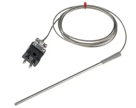 Produktfoto 1 von RS PRO Edelstahl Hochleistungsthermoelement Typ J, Ø 4.5 mm x 150 mm 60 °C → 350 °C