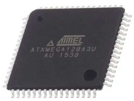 Produktfoto 1 von Microchip Mikrocontroller ATXMEGA128A3U AVR 16 bit Oberfläche 128kB Flash TQFP 64-Pin 32 MHz 8 kB RAM