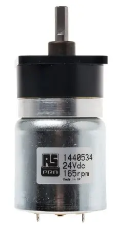 Produktfoto 1 von RS PRO Bürsten-Getriebemotor bis 0,25 Nm 18:1, 24 V dc, , Wellen-Ø 5.5mm, 40mm x 66mm