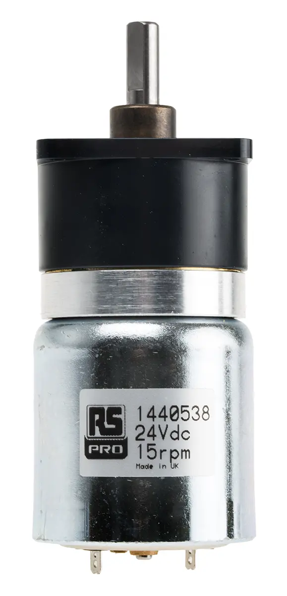 Produktfoto 1 von RS PRO GS38 Bürsten-Getriebemotor DC-Getriebemotor bis 70 Ncm 200:1, 24 V, 5000 rpm, Wellen-Ø 5.5 mm, 40 mm x 71 mm x 12