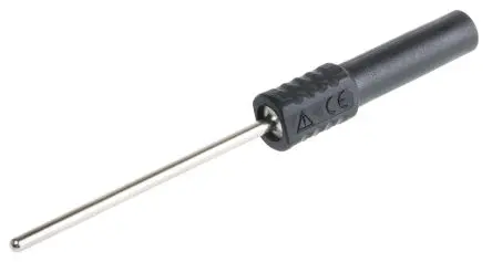 Produktfoto 1 von Schutzinger Buchse für Laborstecker Schwarz Nickel