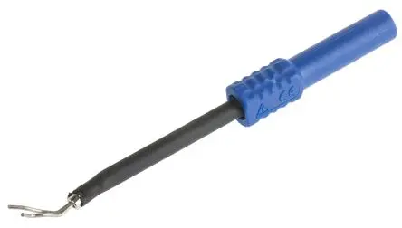 Produktfoto 1 von Schutzinger 4 mm Buchse Blau Prüfbuchse, Kontakt Nickel, 600V 1A Lot