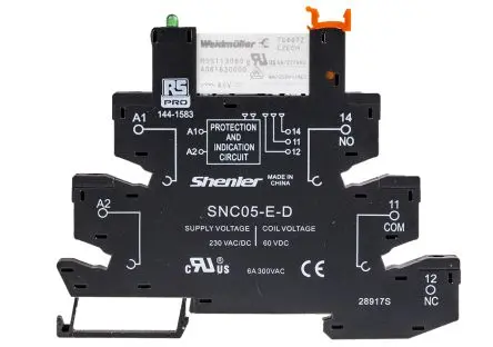 Produktfoto 1 von RS PRO RNC Interface Relais 230V ac, 1-poliger Umschalter DIN-Hutschiene 8A