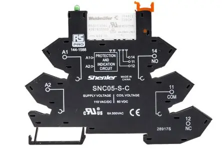 Produktfoto 1 von RS PRO RNC Interface Relais 60V dc, SPST DIN-Hutschiene 8A