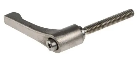 Produktfoto 1 von RS PRO Edelstahl Spannhebel Edelstahl 42 mm x 40 mm, M6 Stecker
