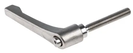 Produktfoto 1 von RS PRO Edelstahl Spannhebel Edelstahl 65 mm x 50 mm, M8 Stecker