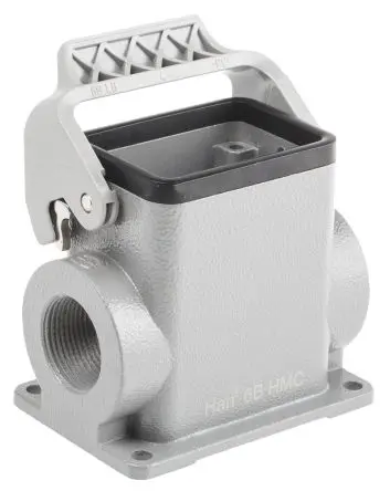 Produktfoto 1 von HARTING 1930 Gehäuse für robusten Stromversorgungsstecker 1 Hebel 1, Kabel 6B Steckverbindergehäuse, IP65