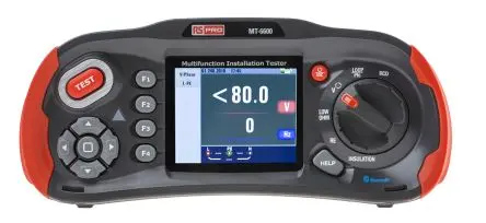 Produktfoto 1 von RS PRO MT-6600 Multifunktionsprüfgerät Phase-zu-Erde Erdungswiderstandsmessung Automatischer FI Test WLAN, Bluetooth