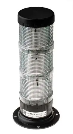 Produktfoto 1 von RS PRO LED-TLM LED LED-Signalleuchte 3-stufig Linse Gelb, Grün, Rot 24V dc Dauer Oberfläche 56 mm Multifunktion