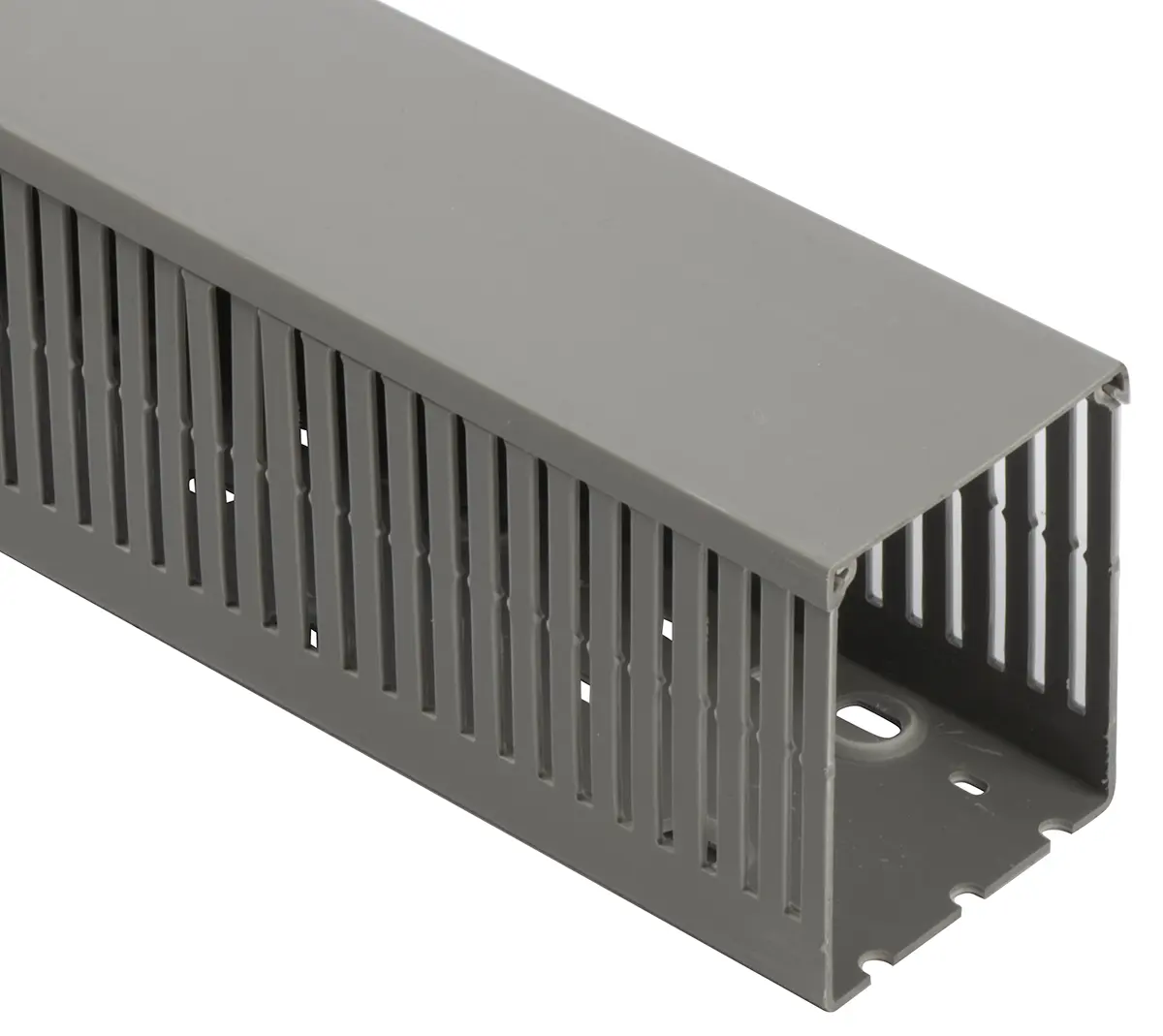 Produktfoto 1 von HellermannTyton HTWD-PN Grau, 80 mm x 100 mm Polyvinylchlorid, Länge 2 m, Seitenwand Offen