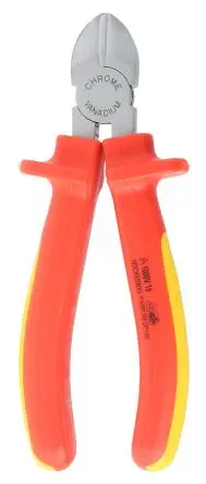 Produktfoto 1 von RS PRO VDE 1000V zugelassen Diagonal-Seitenschneider Seitenschneider Schließer (NO) 152.4mm / Backen 16mm