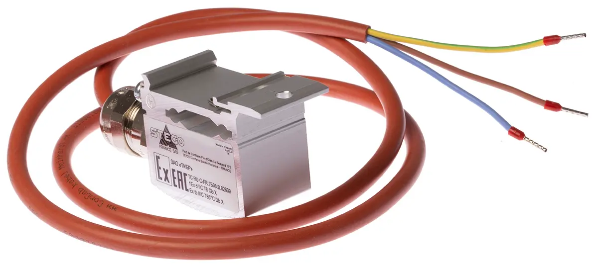 Produktfoto 1 von STEGO REx 011 Schaltschrank-Thermostat 10 A / 250V ac Kontaktunterbrecher (NC), 85 °C, 60 °C 250 V ac
