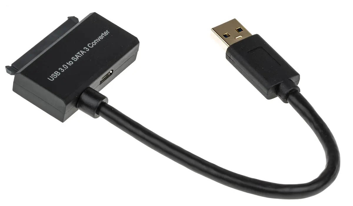 Produktfoto 1 von Roline USB-Kabel, USBA / SATA Data, SATA Power, 150mm USB 3.0 Schwarz
