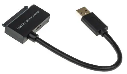 Produktfoto 1 von Roline Stecker IC-Buchse USB-Kabel, USB Typ A Stecker / SATA Data, SATA Power, 150 mm USB 3.0 Schwarz