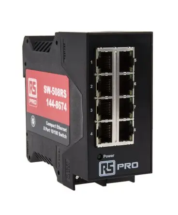 Produktfoto 1 von RS PRO Ethernet-Switch 8-Port Unmanaged 100Mbit/s