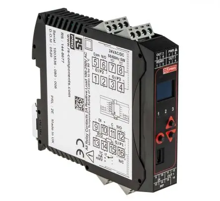 Produktfoto 1 von RS PRO RS PRO PID Temperaturregler DIN-Hutschiene 1, 2 x Relais Ausgang/ Thermoelement, Gleichspannung, Gleichstrom,
