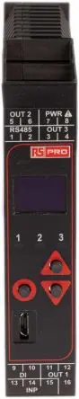 Produktfoto 1 von RS PRO MVR PID Temperaturregler DIN-Hutschiene 1, 3 x Relais Ausgang 24V ac/dc PID-Controller