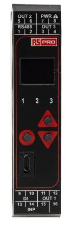 RS PRO MVR PID Temperaturregler DIN-Hutschiene 1, 3 x Relais Ausgang 24V ac PID-Controller