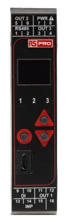 Produktfoto 1 von RS PRO MVR PID Temperaturregler DIN-Hutschiene 1, 3 x Relais Ausgang 24V ac PID-Controller