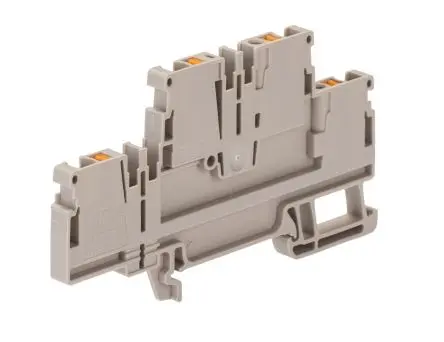 Produktfoto 1 von Weidmüller Anschlussklemmenblock DIN-Schiene 2 Dunkelbeige, 2.5mm², 800V Einsteck-Anschluss IECEx/ATEX