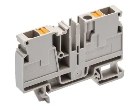 Produktfoto 1 von Weidmüller Anschlussklemmenblock DIN-Schiene 1 Dunkelbeige, 6mm², 800V Einsteck-Anschluss IECEx/ATEX