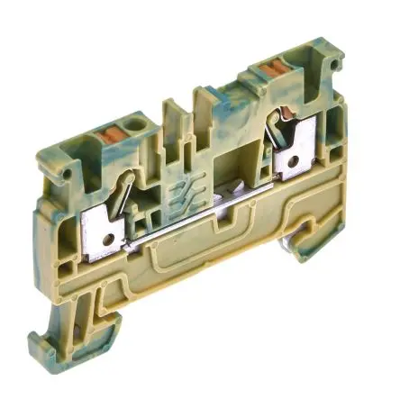 Produktfoto 1 von Weidmüller Anschlussklemmenblock DIN-Schiene 1 Grün, Gelb, 2.5mm², 800V Einsteck-Anschluss