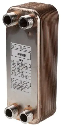 Produktfoto 1 von Xylem 30 309.6 mm BP410 112mm Kupfer Wärmetauscher 24.1 mm Edelstahl 316L bis 232 °C