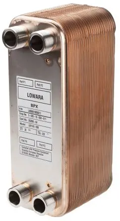 Produktfoto 1 von Xylem 50 309.6 mm BP410 112mm Kupfer Wärmetauscher 24.1 mm bis 232 °C