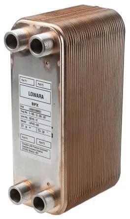 Produktfoto 1 von Xylem 60 309.6 mm BP410 112mm Kupfer Wärmetauscher 24.1 mm Edelstahl 316L bis 232 °C