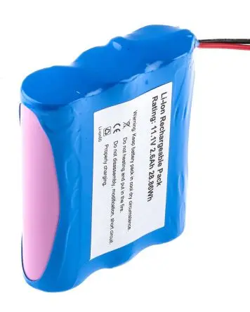 Produktfoto 1 von RS PRO Li-Ion Akkupack, 3-Zellen 11.1 V / 2.6 Ah