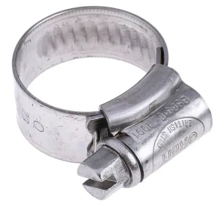 Produktfoto 1 von RS PRO Edelstahl Schlauchschelle Schneckengewinde, mit Sechskantschraube 22 mm