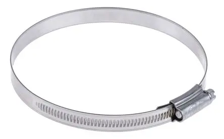 Produktfoto 1 von RS PRO Edelstahl Schlauchschelle Schneckengewinde, mit Sechskantschraube 120 mm