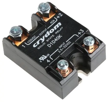 Produktfoto 1 von Sensata / Crydom 1-DC Panel Halbleiterausgang 100 V dc 32V dc / 40 A dc